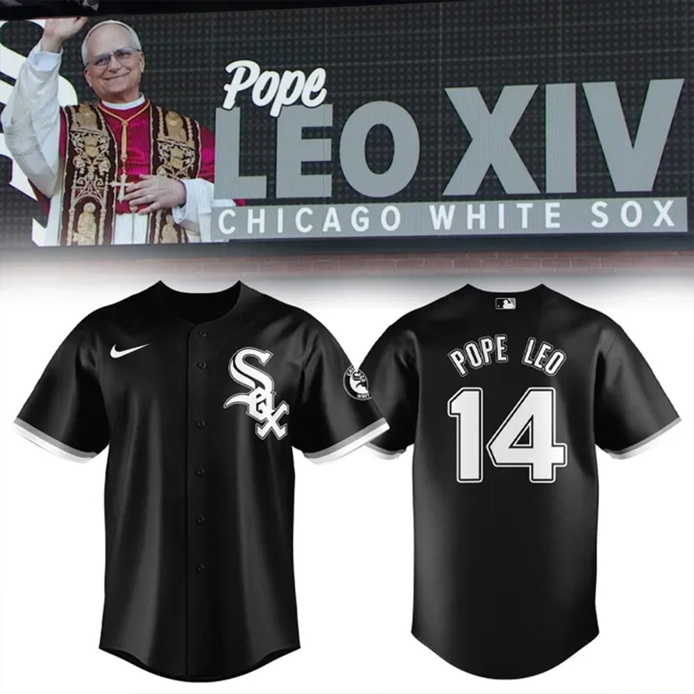 White Sox Pope Leo XIV Baseball Jersey White Sox Merch Best Gifts For Baseball Fans