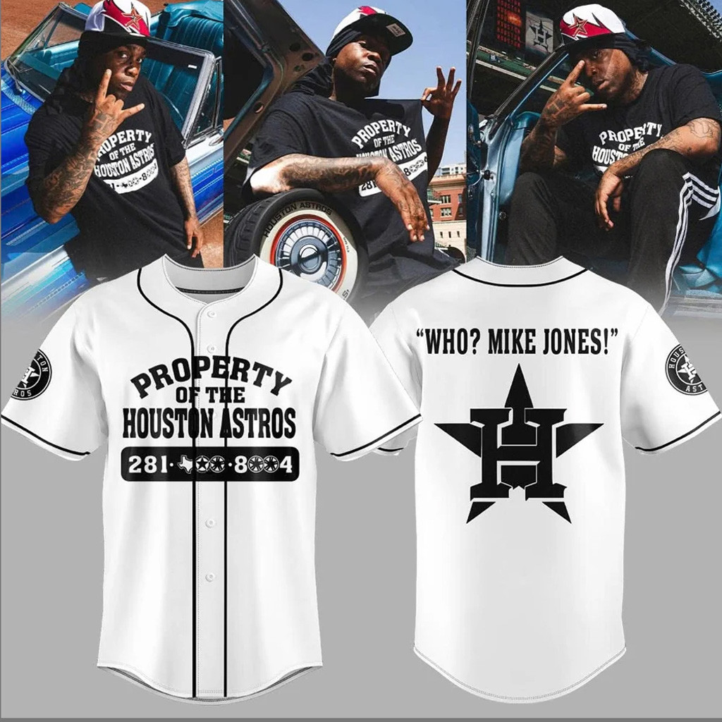 WHO MIKE JONES Houston Astros Baseball Jersey Houston Astros Merch Gifts For Baseball Fans