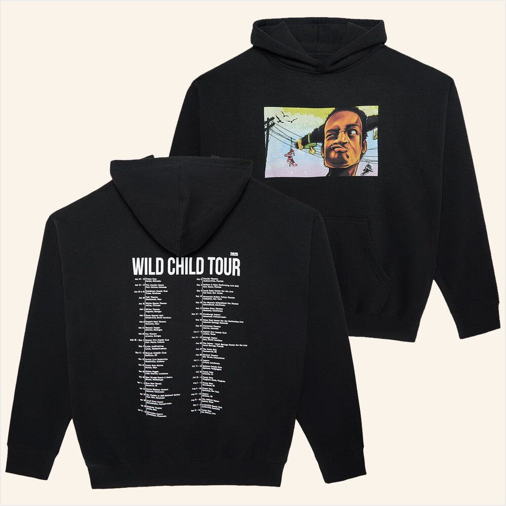 Wild Child Tour 2025 Hoodie Marlon Wayans Merch Black Loc Dog Hoodie Birthday Gifts For Brother