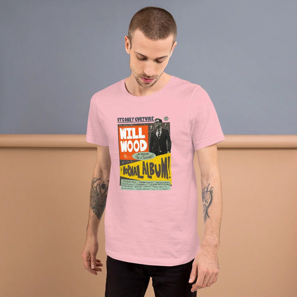 Will Wood Merch The Normal Album Retro Pink Shirt Gift Ideas For Fans
