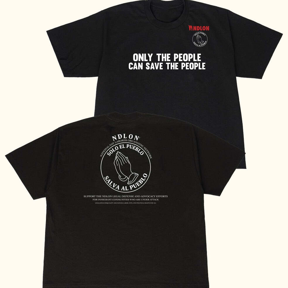 Willy Chavarria Merch Solo El Pueblo Salva Al Pueblo T-Shirt Black Gifts For Dad Gifts For BFF