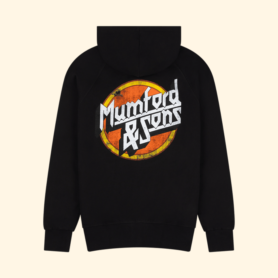 Wings Logo Hoodie Mumford And Sons Merch Rock Band Birthday Gifts For Him Black Hoodie