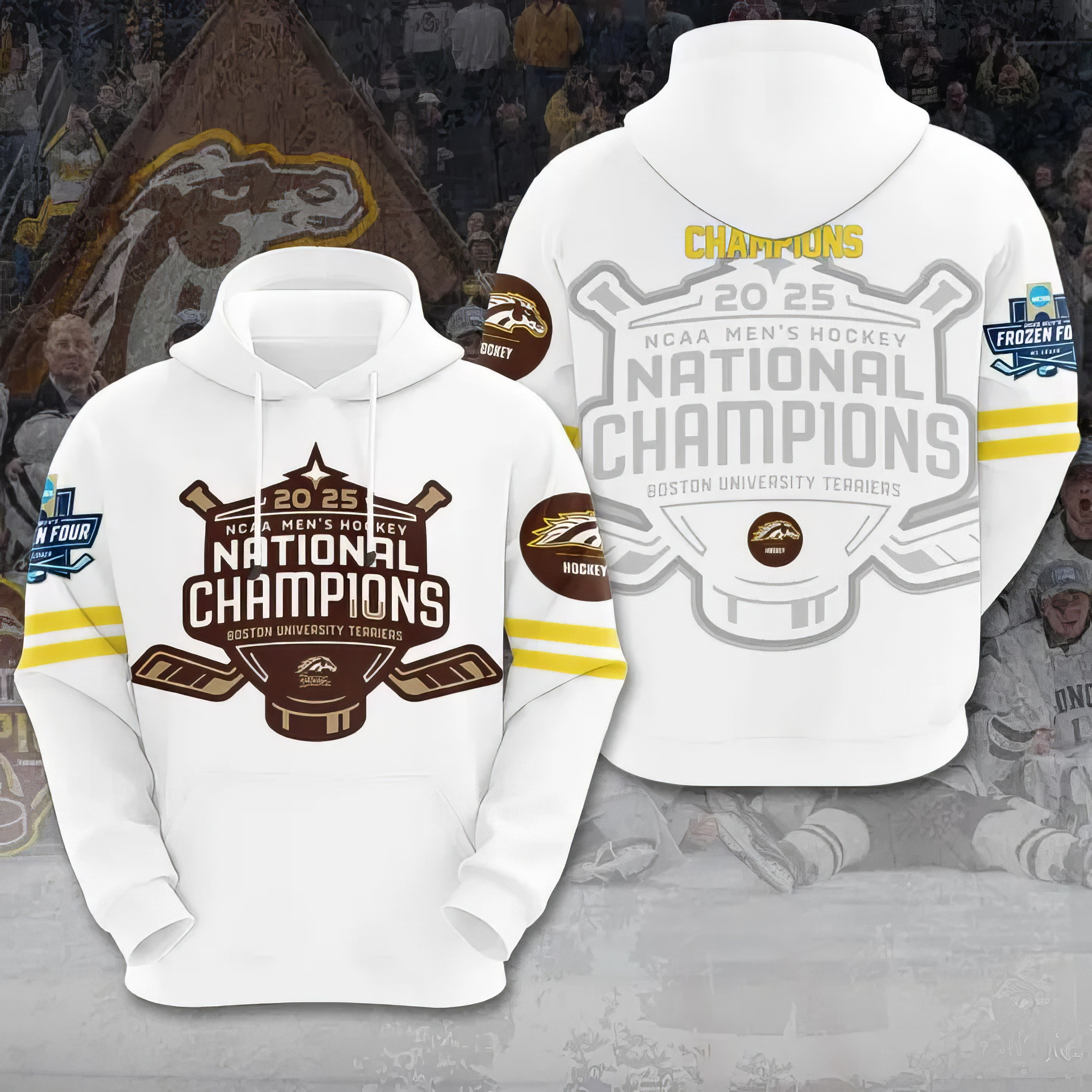 WMU Hockey 2025 National Champion Hoodie Best Gifts For Hockey Fans