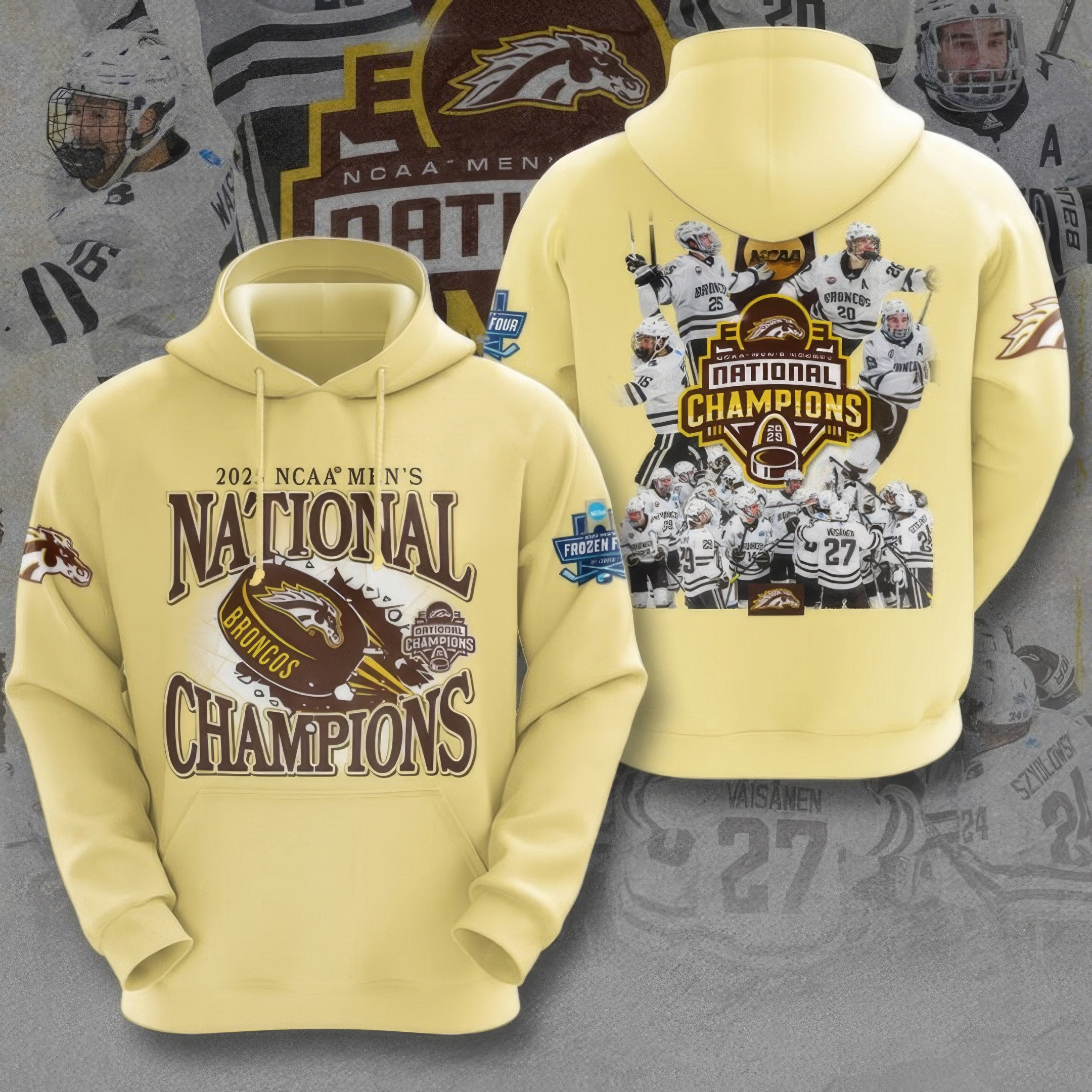 WMU Hockey 2025 National Champion Hoodie Gifts For Nhl Fans