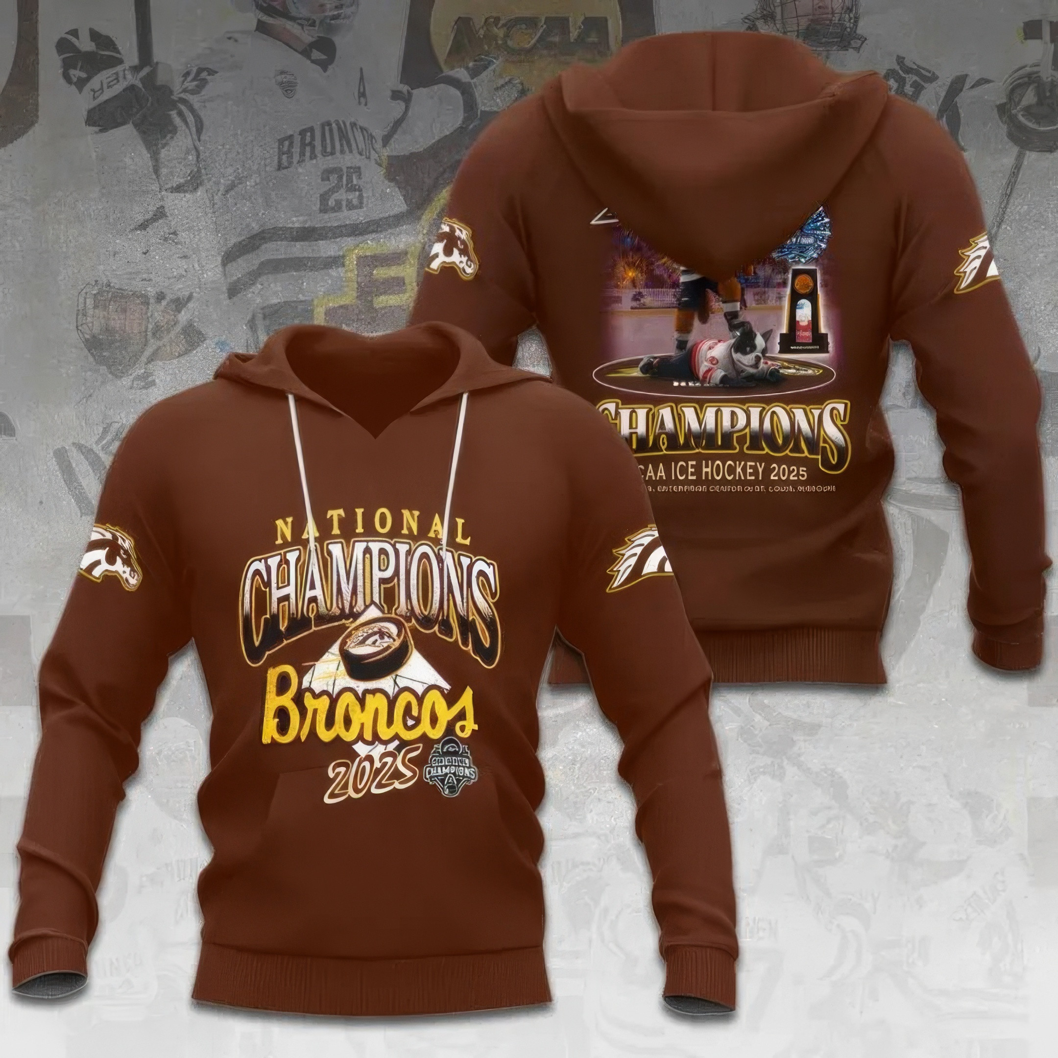 WMU Hockey 2025 National Champion Hoodie NHL Gifts For Fans