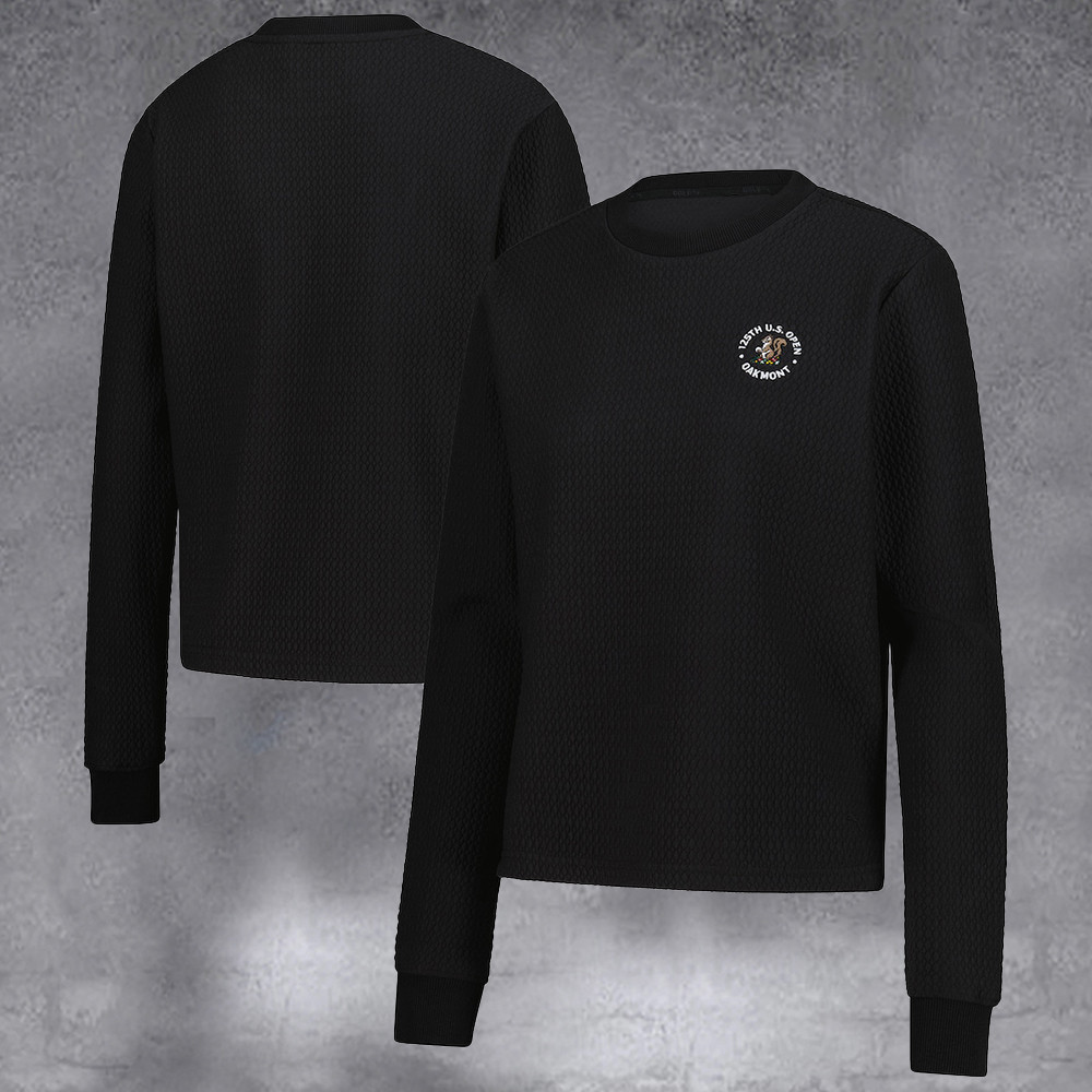 Women's 2025 U.S. Open Black Cloudspun Pullover Sweatshirt Gifts For Mom