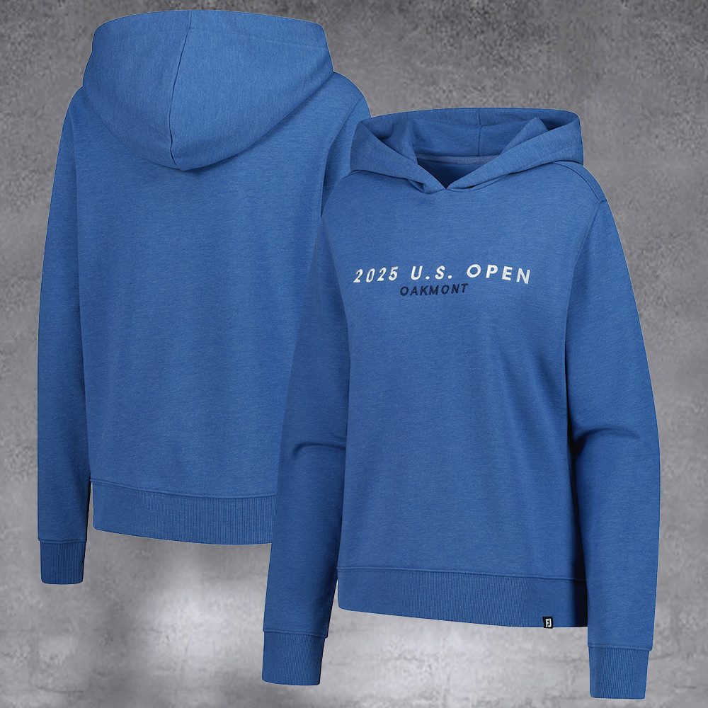 Women's 2025 U.S. Open Blue Alt Logo Pullover Hoodie Best Gifts For Her