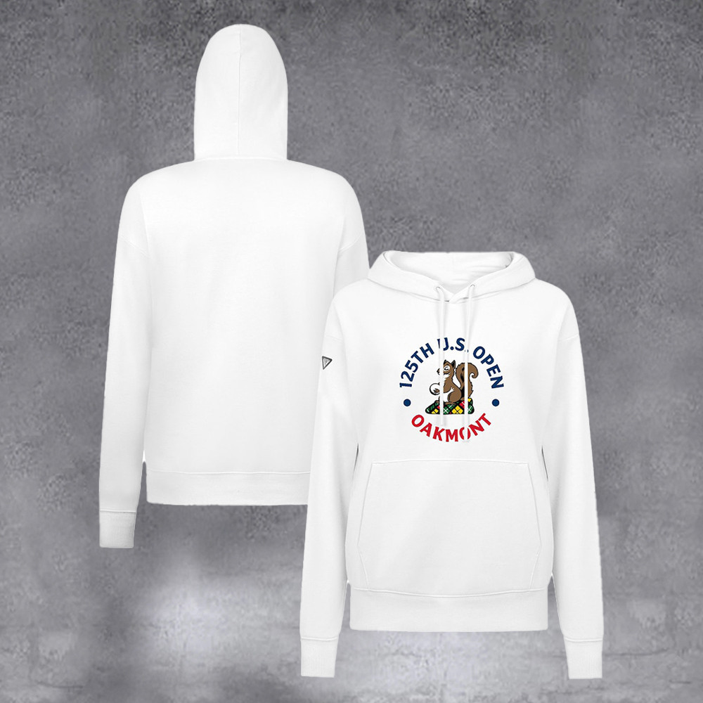 Women's 2025 U.S. Open White Adorn Pullover Hoodie Gifts For Her