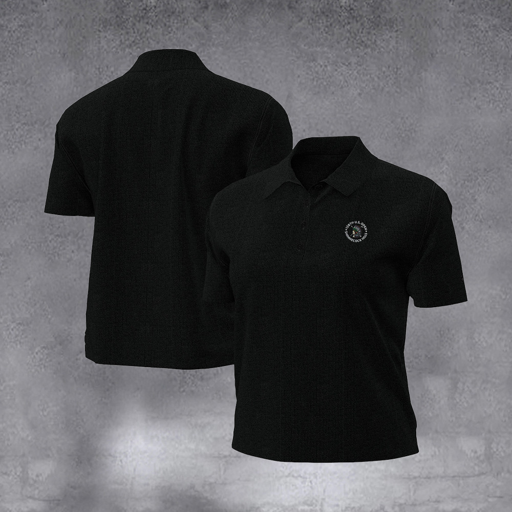 Women's 2026 U.S. Open Black Drive Charm Cropped Polo Gifts For Men