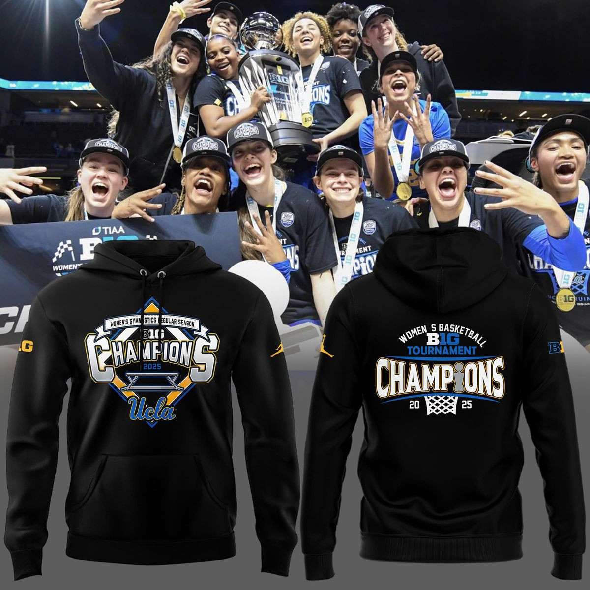 Women's Basketball Big Tournament Champions 2025 Hoodie Unique Gifts For Basketball Lovers