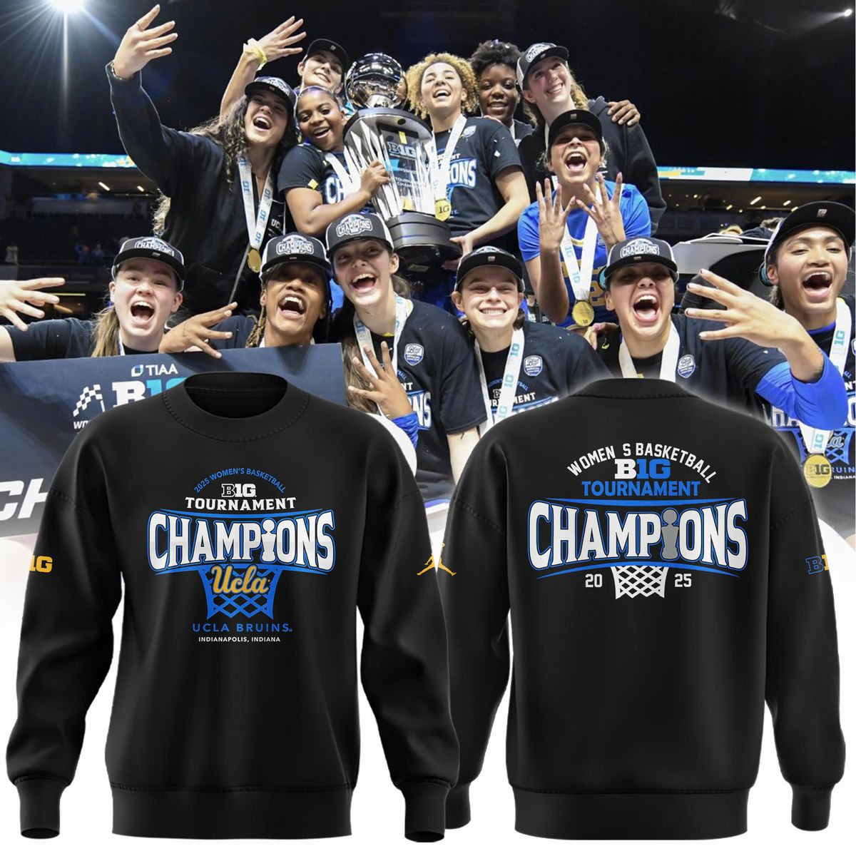 Women's Basketball Big Tournament Champions 2025 Sweatshirt Basketball Enthusiast Gifts