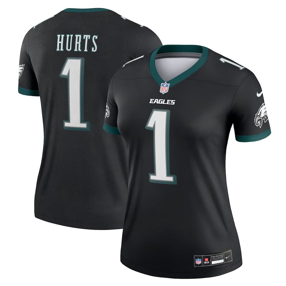 Women's Nike Jalen Hurts Black Philadelphia Eagles Alternate Legend Player Jersey Fans Gifts