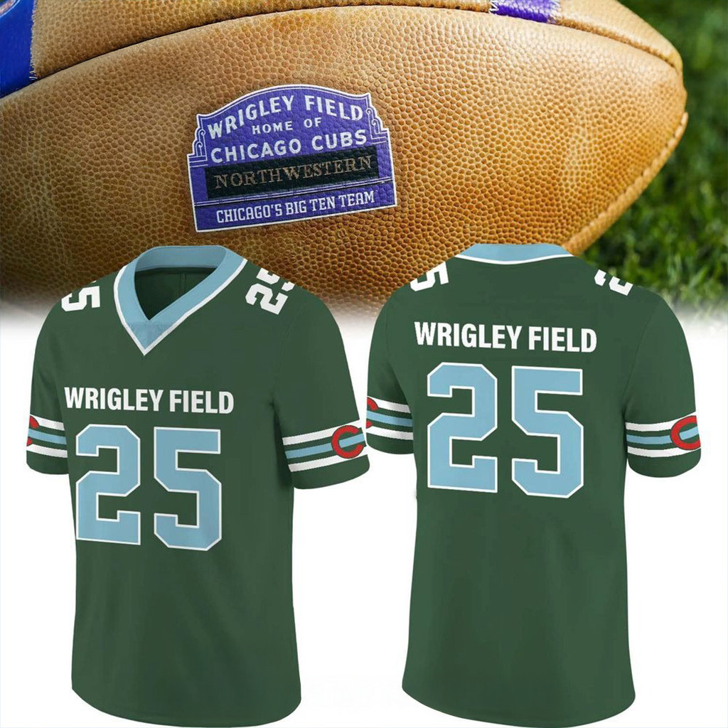 Wrigley Field Home Of Chicago Club Football Jersey Fan Merch Present For Husband
