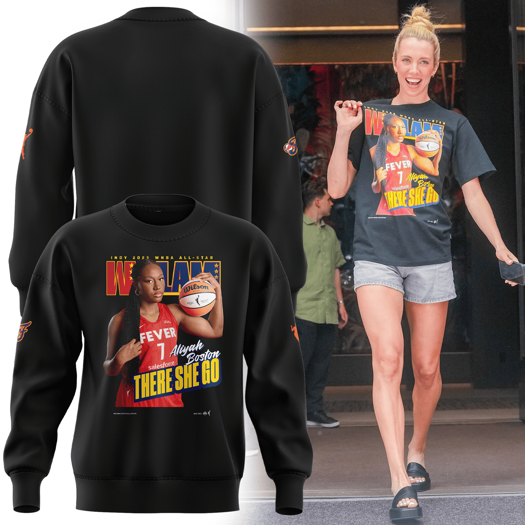 Wslam Aliyah Boston Sweatshirt Unique Gifts For Basketball Lovers