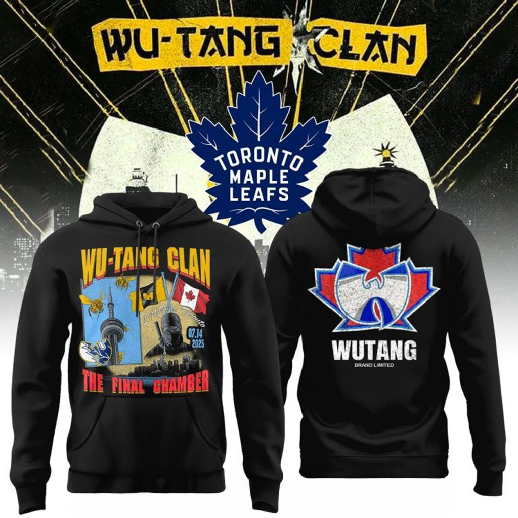 Wu-Tang Clan x Toronto Maple Leafs Hoodie Fan Merch Best Gifts For Father