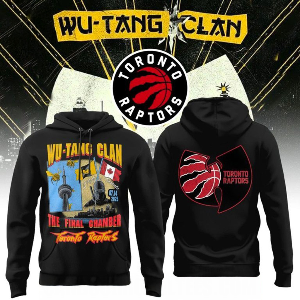 Wu-Tang Clan x Toronto Raptor Hoodie Fan Merch Best Gifts For Husband