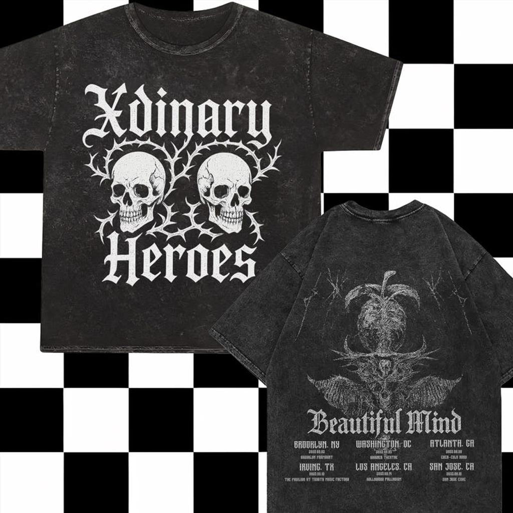 Xdinary Heroes Beautiful Mind World Tour Mineral Wash Shirt Xdinary Heroes Beautiful Mind