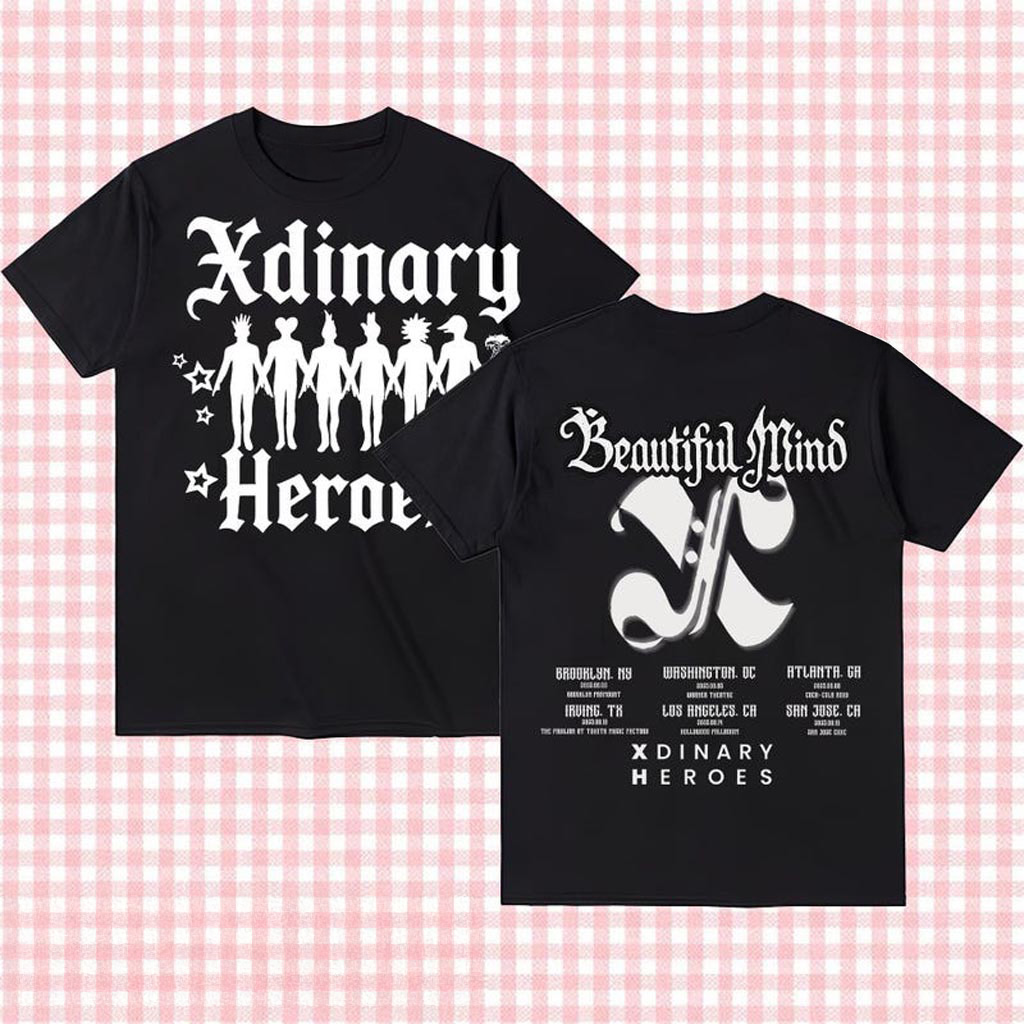 Xdinary Heroes Shirt Xdinary Heroes Beautiful Mind World Tour T-Shirt Xdinary Heroes World Tour