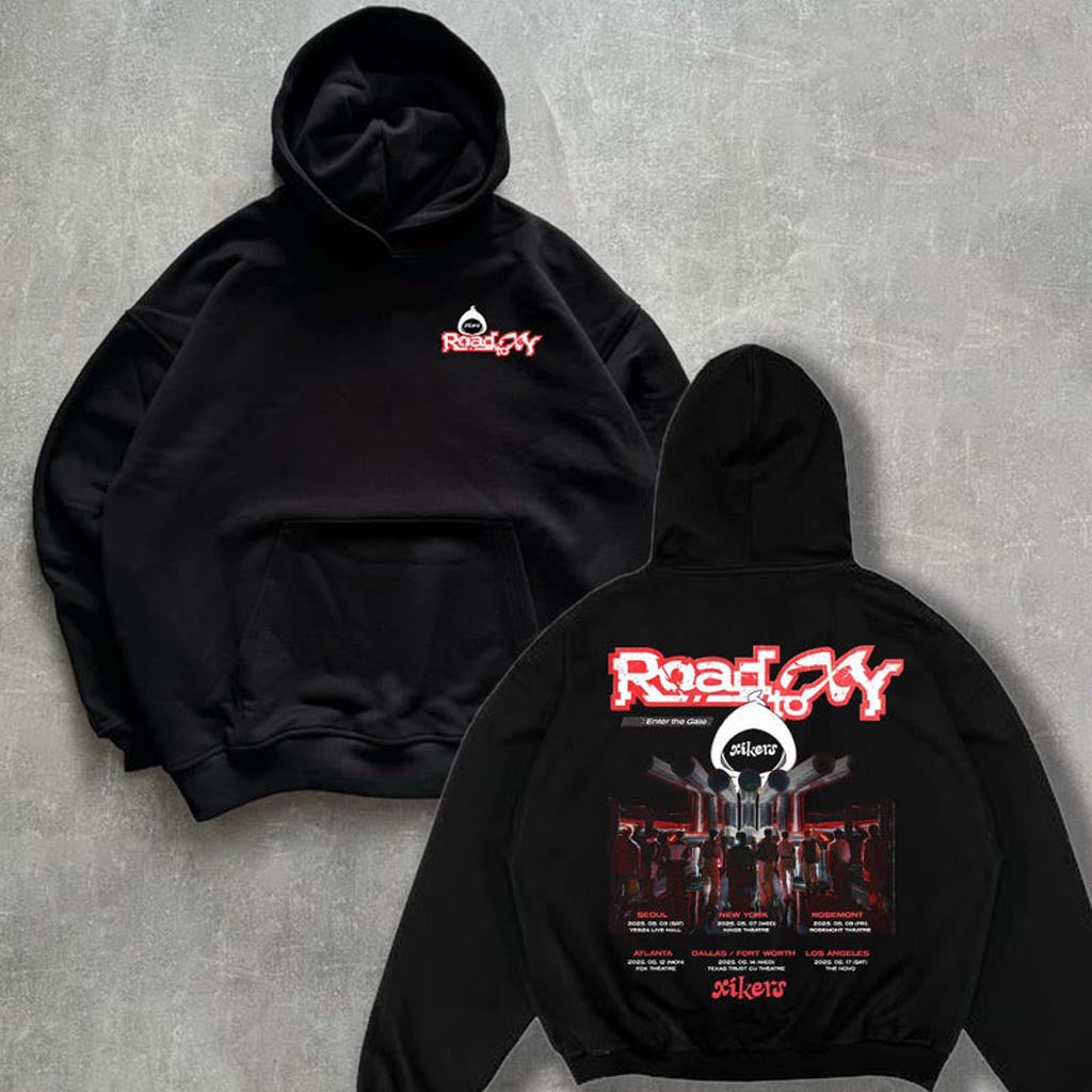 Xikers 2025 World Tour Hoodie Xikers Road To XY Enter The Gate Hoodie Road To XY Tour Merch