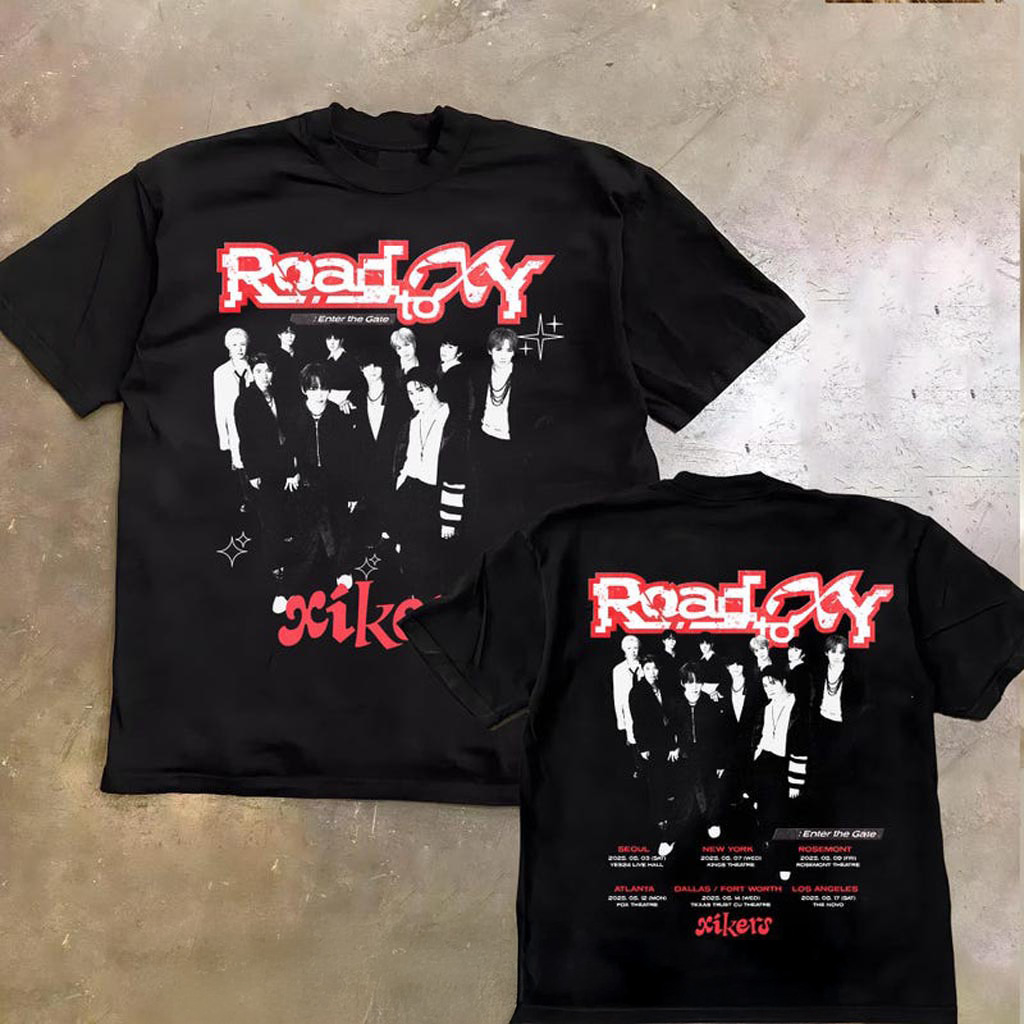 Xikers Road to XY Enter the Gate T-Shirt Xikers 2025 World Tour Shirt Xikers Enter Gate Tour