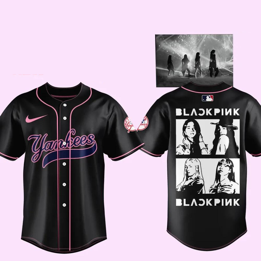 Yankees X Blackpink New York World Tour 2025 Limited Edition Baseball Jersey Yankees Merch
