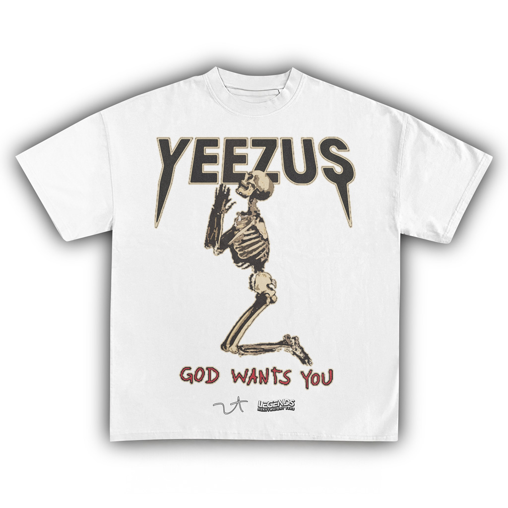 Yeezus Vintage T-Shirt White Fan Merch Best Gifts For Music Lovers