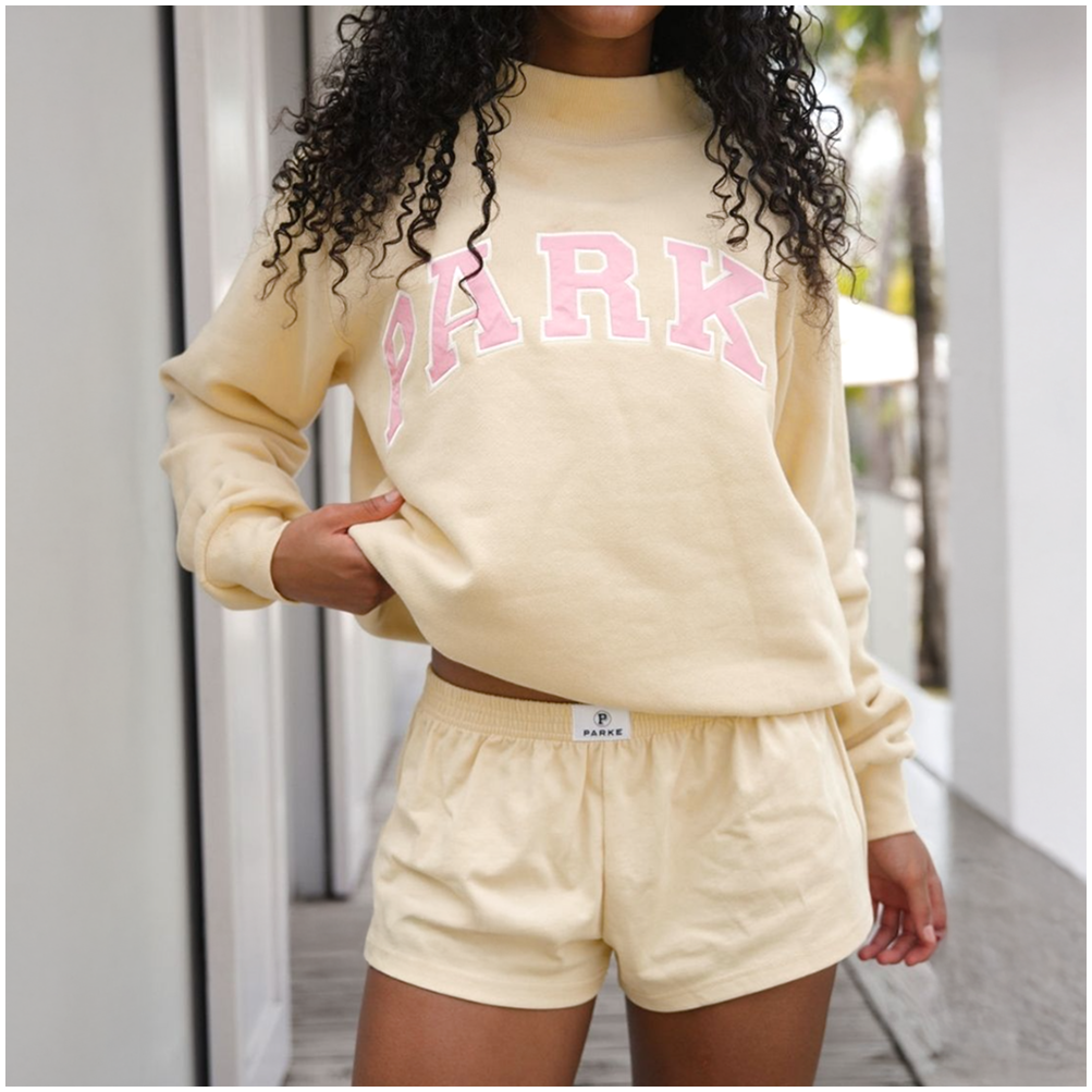 Yellow Parke Sweatshirt Parke Summer Drop Cool Gifts For Wife Birthday Gifts For Best Friend