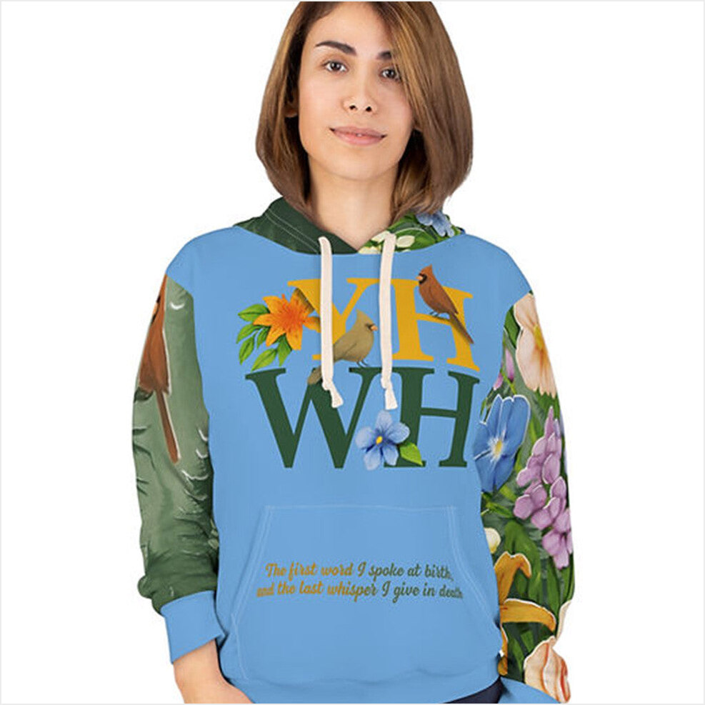 YHWH Floral Hoodie Best Birthday Gift Ideas Christmas Presents