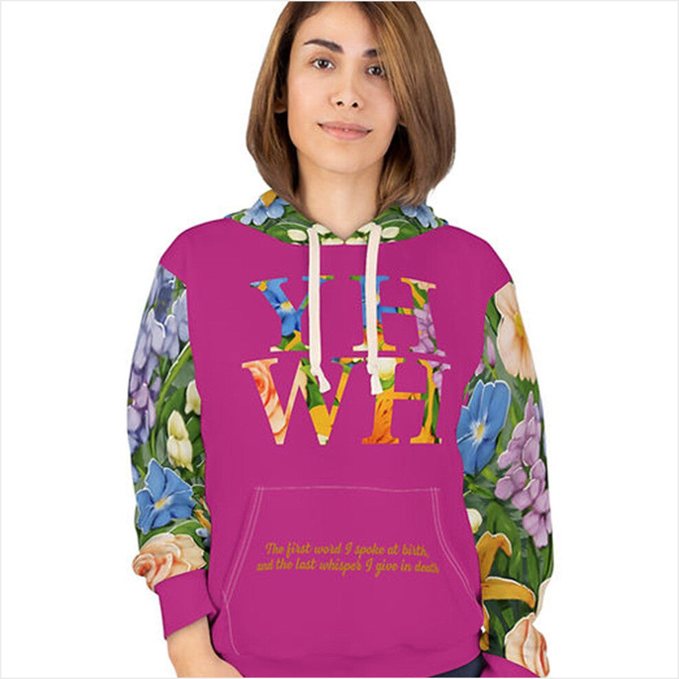 YHWH Floral Hoodie Gift Ideas For Mother Birthday Gifts For Best Friend Christmas Presents