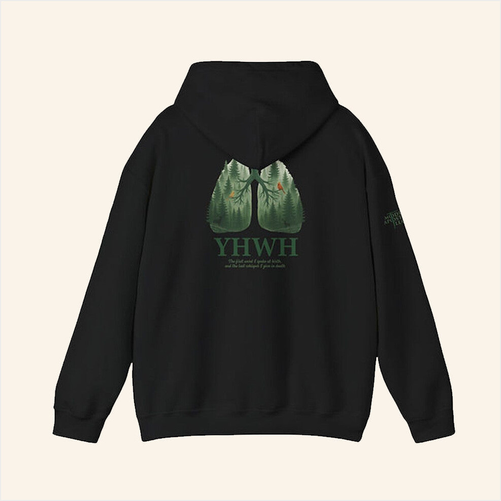 YHWH Forest Lungs Hoodie Best Friend Birthday Gifts Christmas Presents