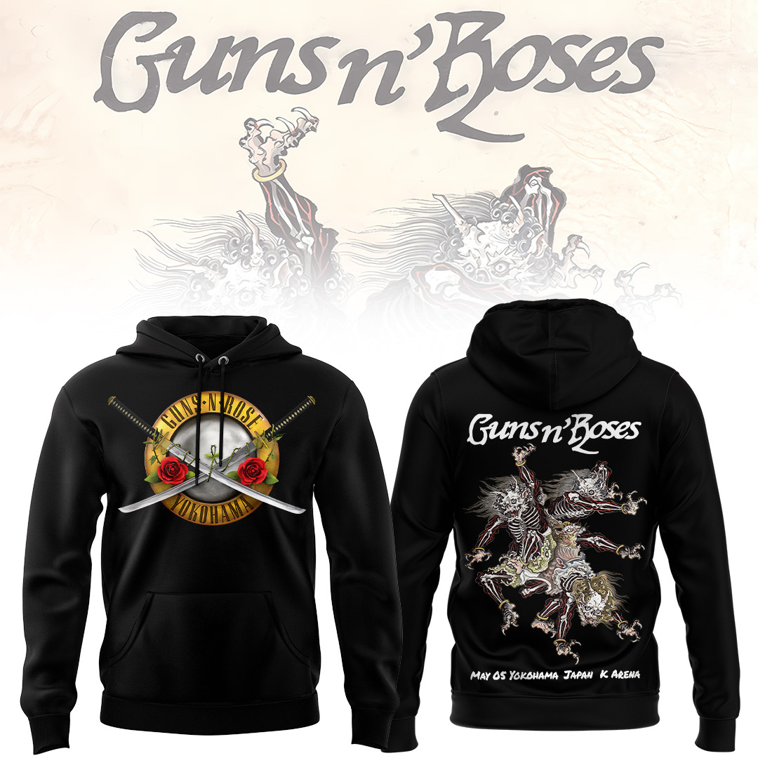 Yokohama Music Concert Black Hoodie Gifts For Someone Who Loves Music