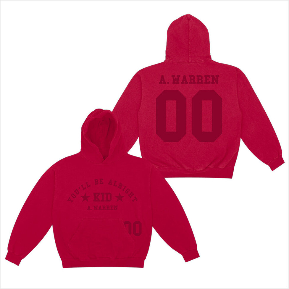 You'll Be Alright Kid Red Hoodie Alex Warren Merch Best Friend Gift Ideas Gifts For Friends