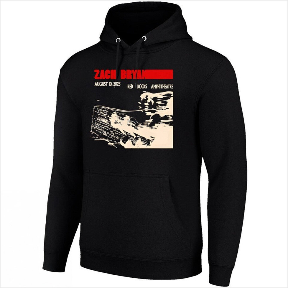 Zach Bryan Hoodie Zach Bryan Red Rocks Merch Birthday Gifts For Music Fans Gifts For Best Friend