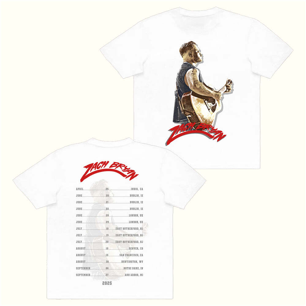 Zach Bryan Merch ZB Tour 2025 T-Shirt Gifts For Fans Birthday Gifts For Sister