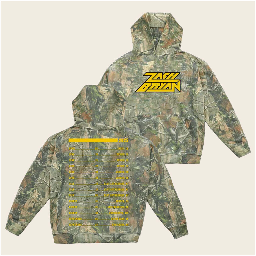 Zach Bryan Tour Merch 2025 Zach Bryan Camo Hoodie Meadowlands Hoodie Gift For Dad Gifts For BFF