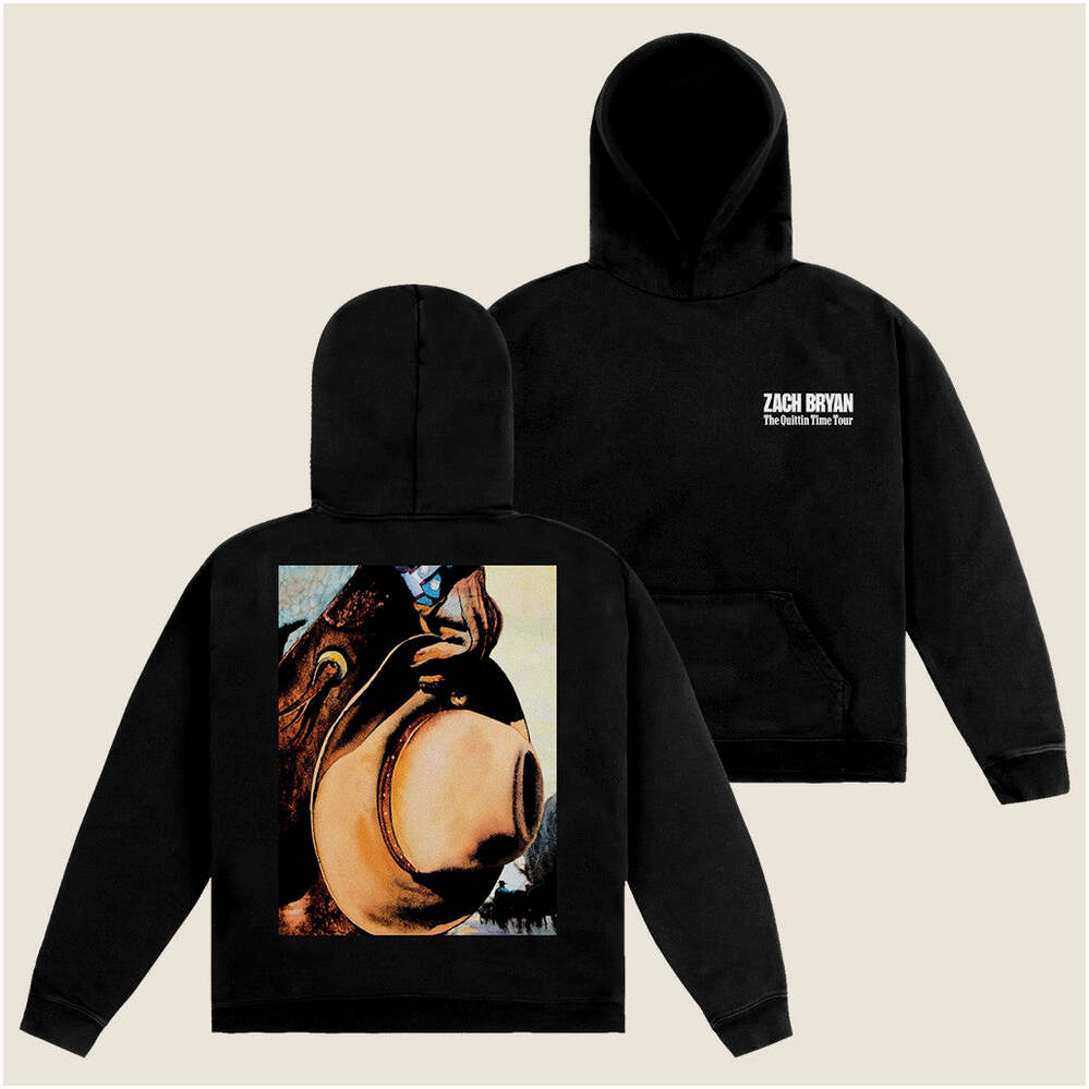 Zach Bryan Tour Merch 2025 ZB Cowboy Hat Black Hoodie Gift For Him Birthday Gifts For Friends