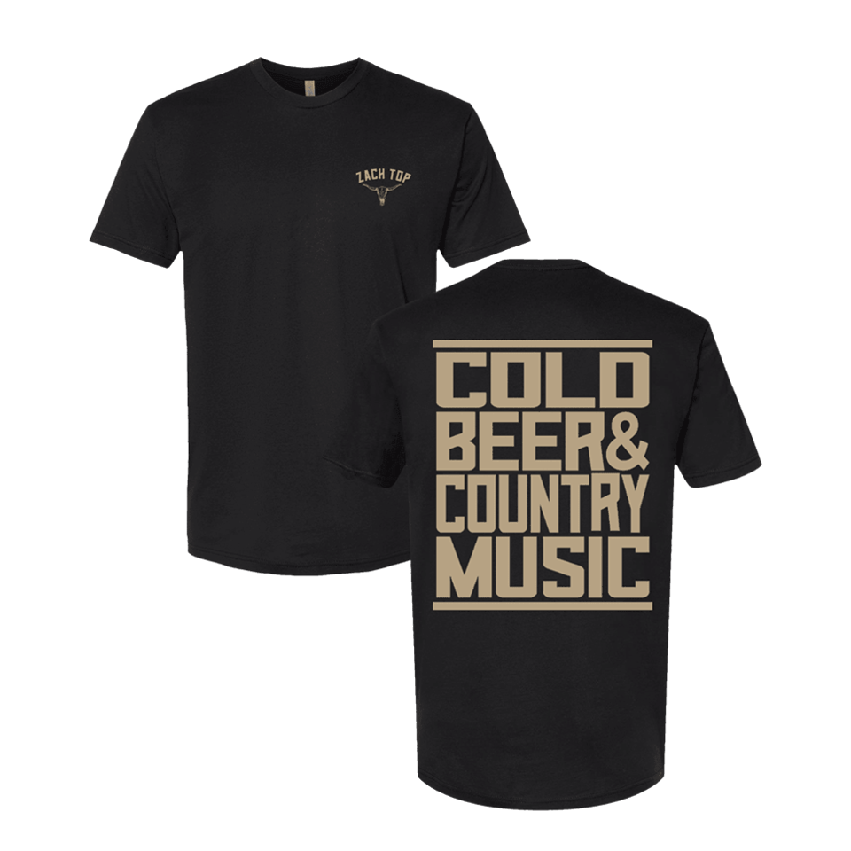 Zach Top Merch Zach Top Colo Beer And Country Music T-Shirt Black Fans Gifts Gifts For Fans
