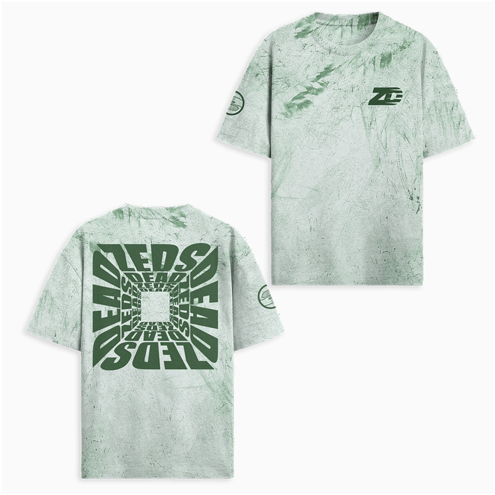 Zeds Dead Merch L7 Green Tie Dye T-Shirt Zeds Dead Shirt Gifts For Father's Day Ideas