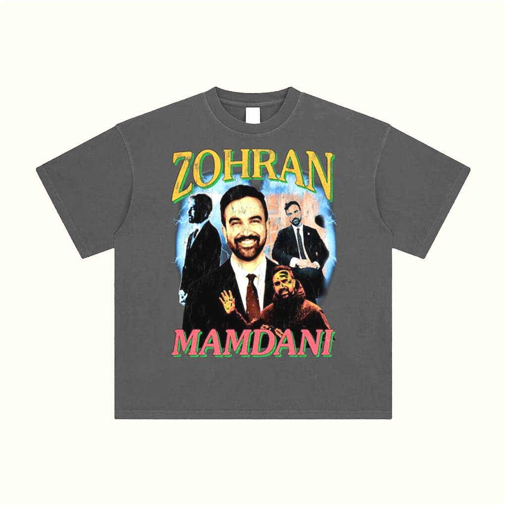 Zohran Mamdani Merch T-Shirt Gifts For Him Her Birthday Gifts For Besties Christmas Presents