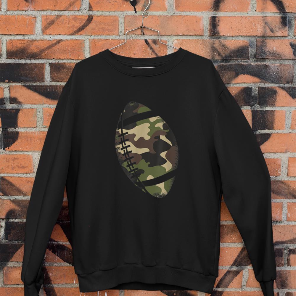 Football Camouflage Gift College Team Coach Camo Sweatshirt