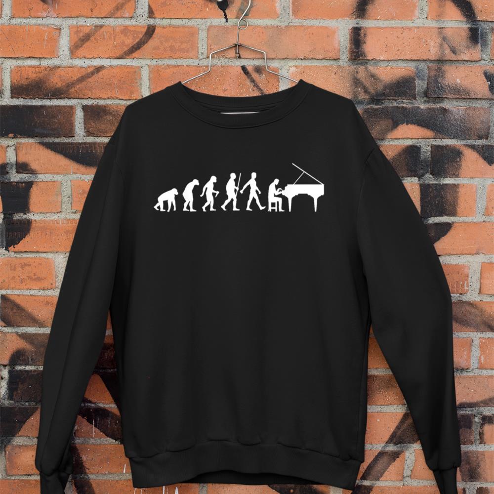 Funny Piano Art For Kids Men Women Cool Music Lover Pianist Sweatshirt