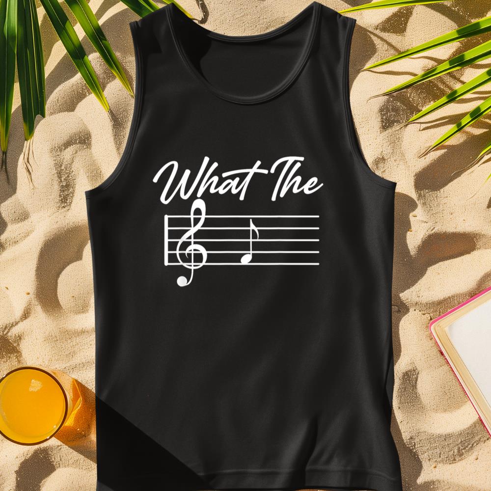 Funny What The F Musical Note Piano Tank Top