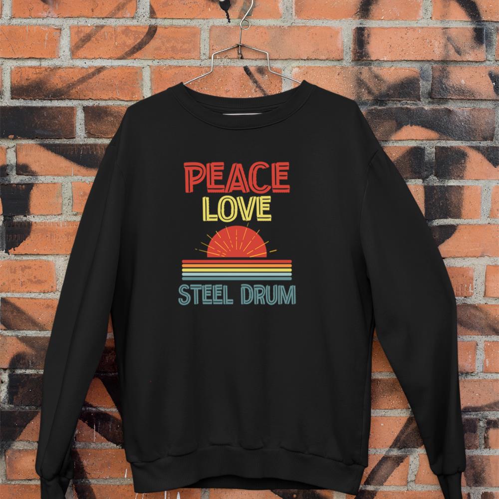 piece love Steel Drum funny Pullover Hoodie Sweatshirt