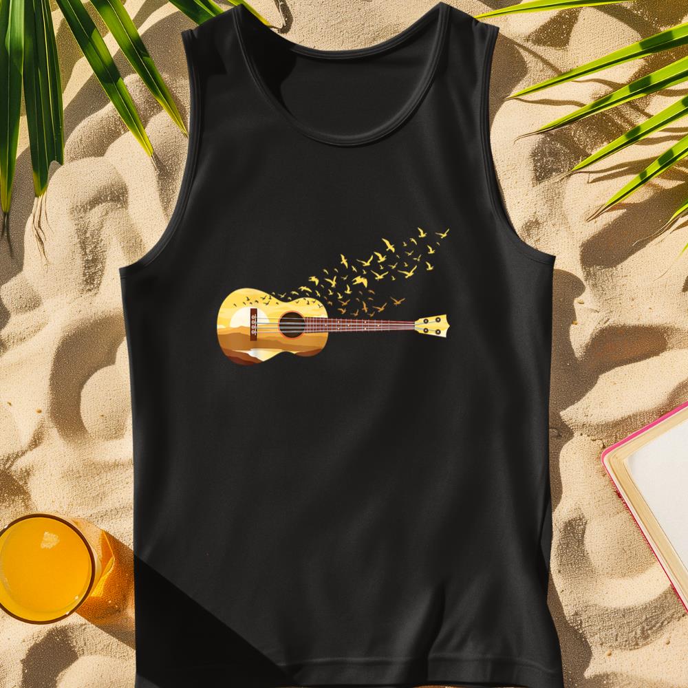Scenic Uke Guitar - Ukulele Lover Guitar Ukulelist Tank Top