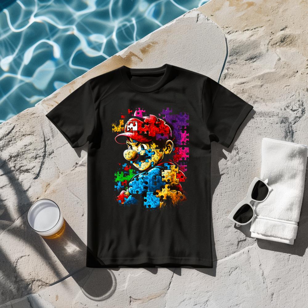 Autism Gamer Navigating Autism T Autism Mom Dad Gaming T T-Shirt
