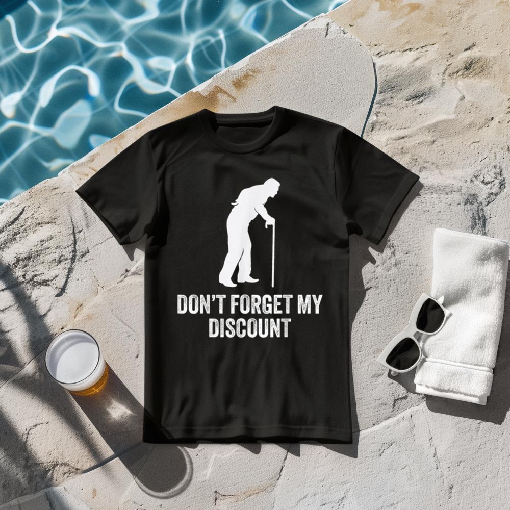 Funny Old Man Gag Old Person Older People Men Dad Birthday T-Shirt