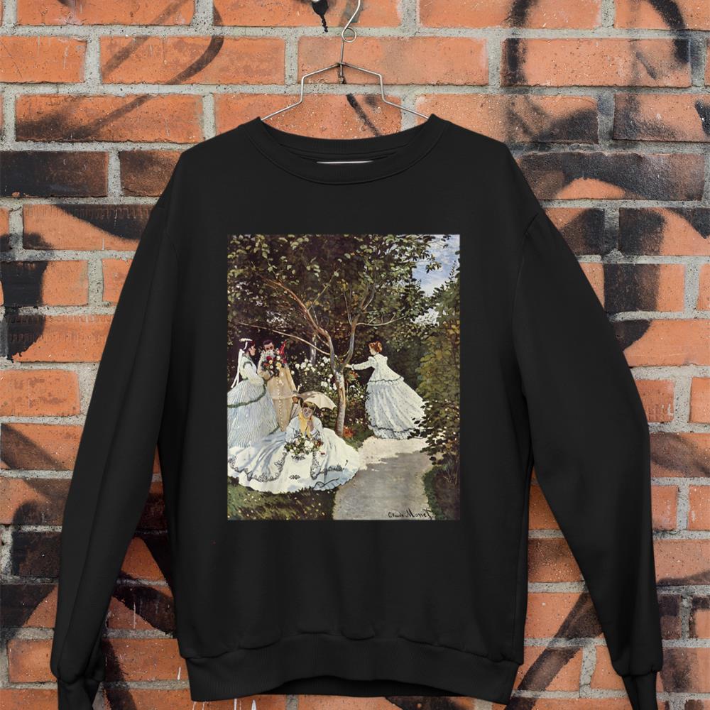 Monets Women in the Garden Sweatshirt