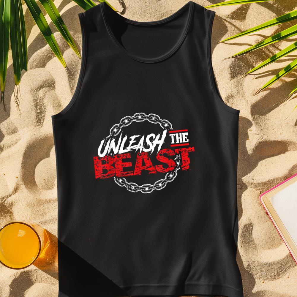 Unleash The Beast  Gym Mode Fitness Motivation Power Tank Top