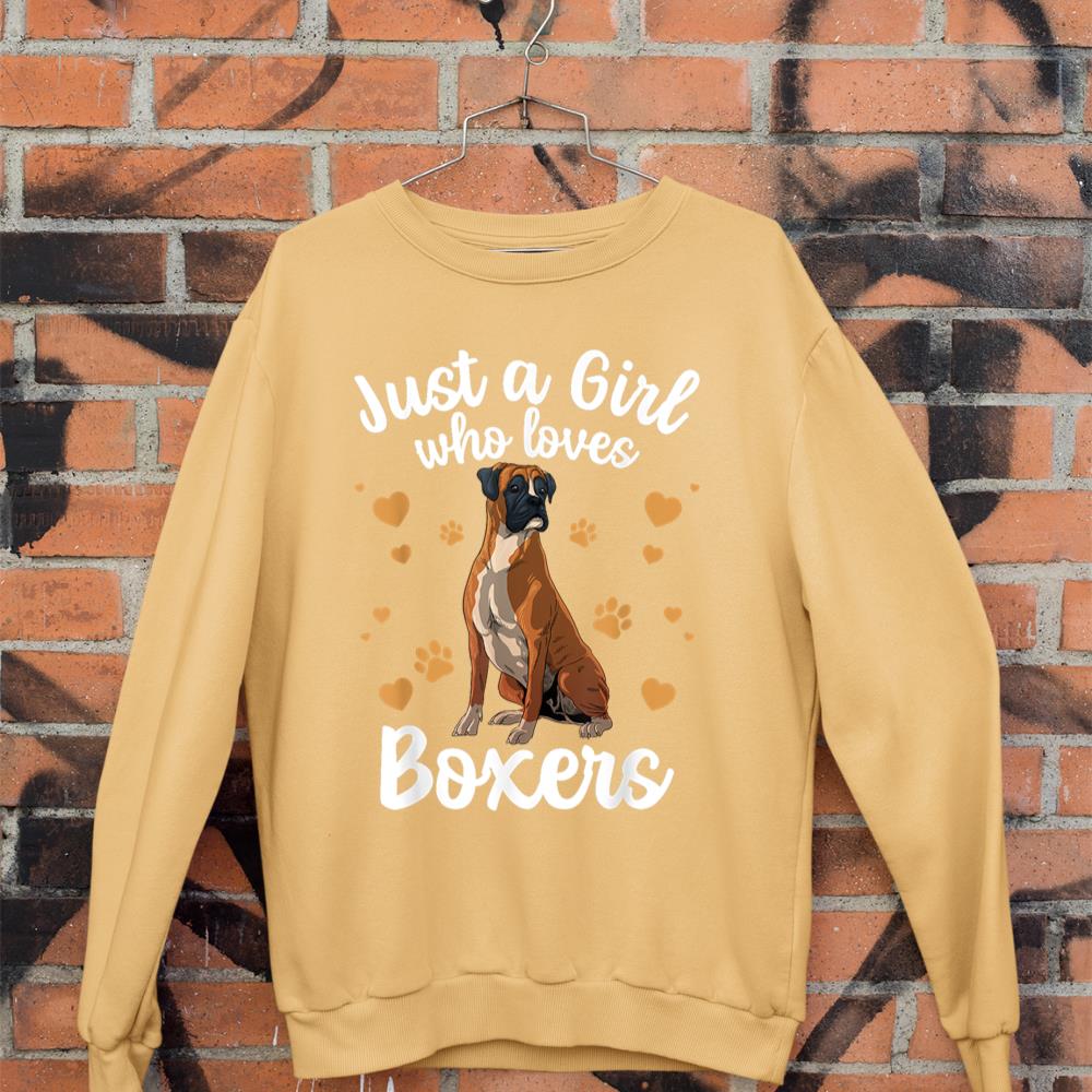 Cool Boxer Dog Art For Girls Women Kids Trainer Boxer Lovers Sweatshirt - Image 11