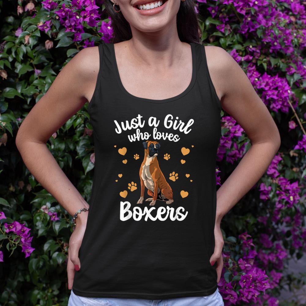 Cool Boxer Dog Art For Girls Women Kids Trainer Boxer Lovers Tank Top - Image 2
